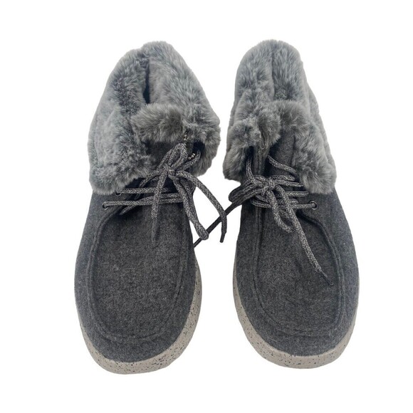 Bobs SIZE 6 COTTON TAILS FAUX FUR LINED ANKLE BOOTIES SNEAKERS - Picture 1 of 9